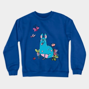 Dog love butterfly Crewneck Sweatshirt